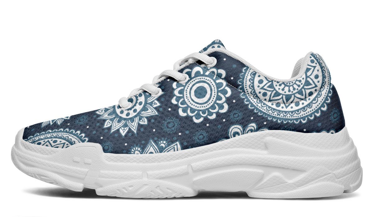 Flower Mandala Chunky Sneakers