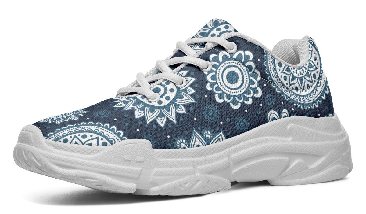 Flower Mandala Chunky Sneakers