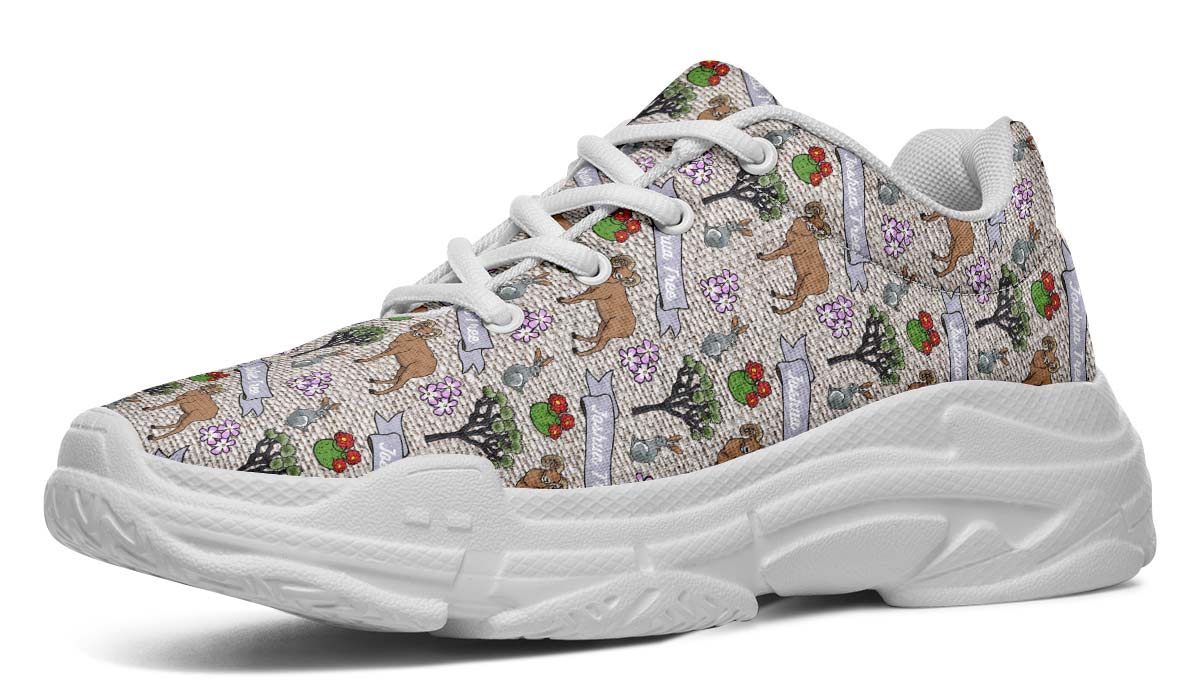 Joshua Tree Pattern Chunky Sneakers