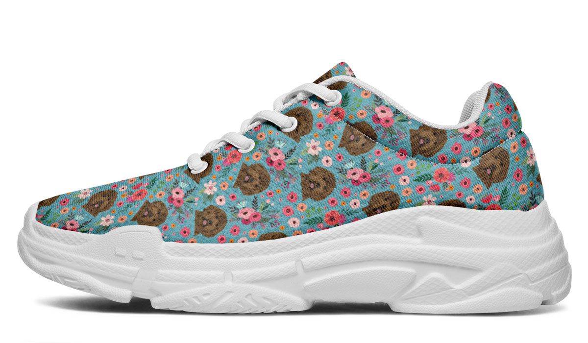 Labradoodle Flower Chunky Sneakers