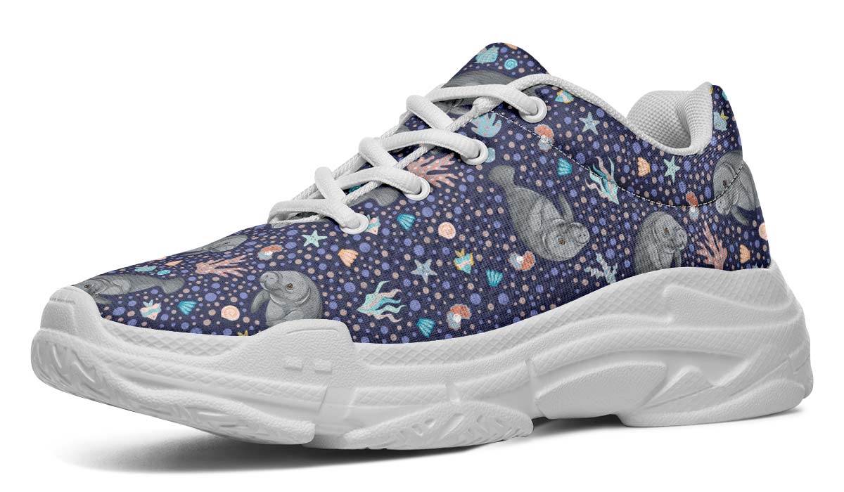 Manatee Party Chunky Sneakers