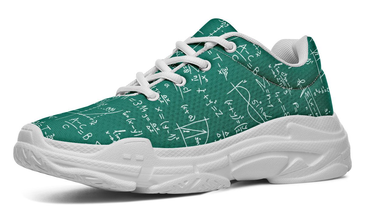 Math Formula Chunky Sneakers