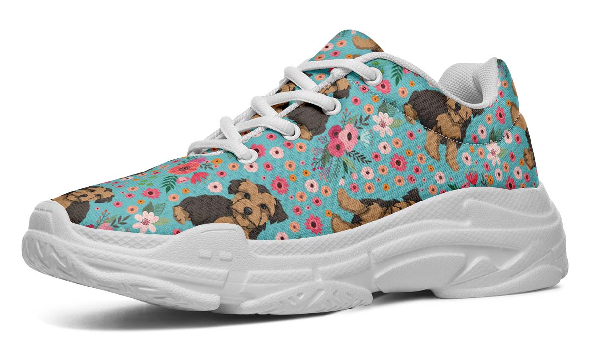 Morkie Flower Chunky Sneakers