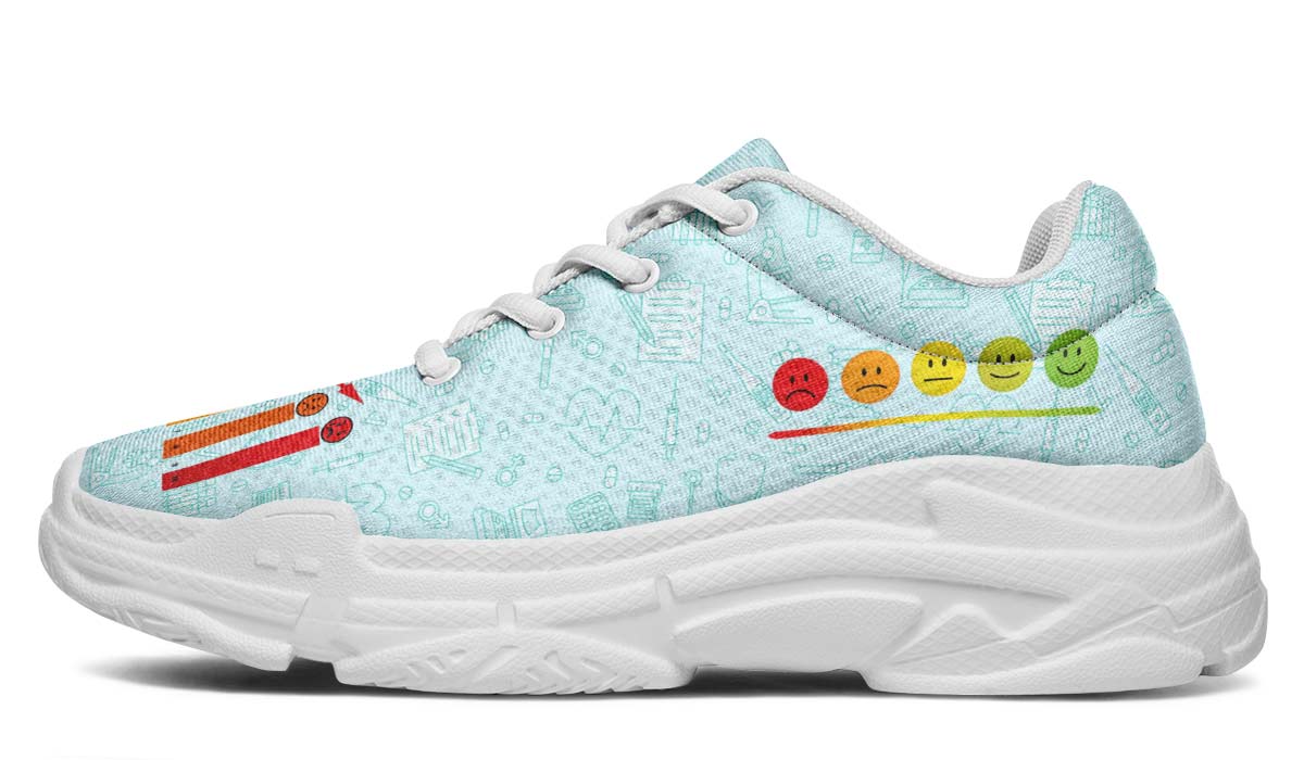 Pain Scale Chunky Sneakers