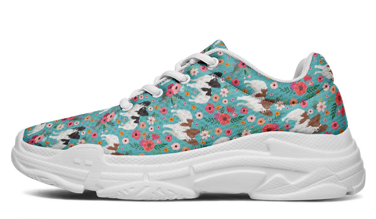 Papillon Flower Chunky Sneakers