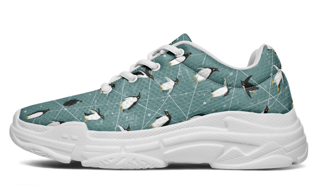 Penguin Pattern Chunky Sneakers