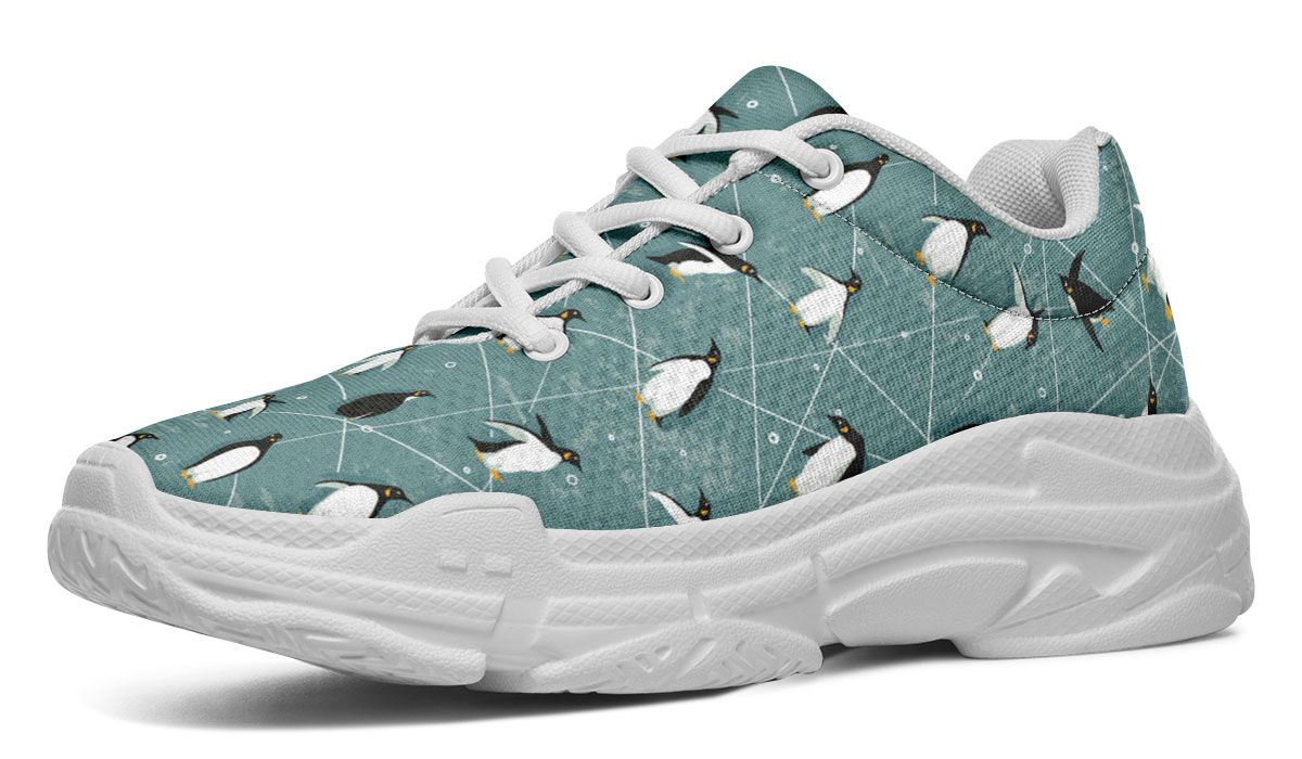 Penguin Pattern Chunky Sneakers