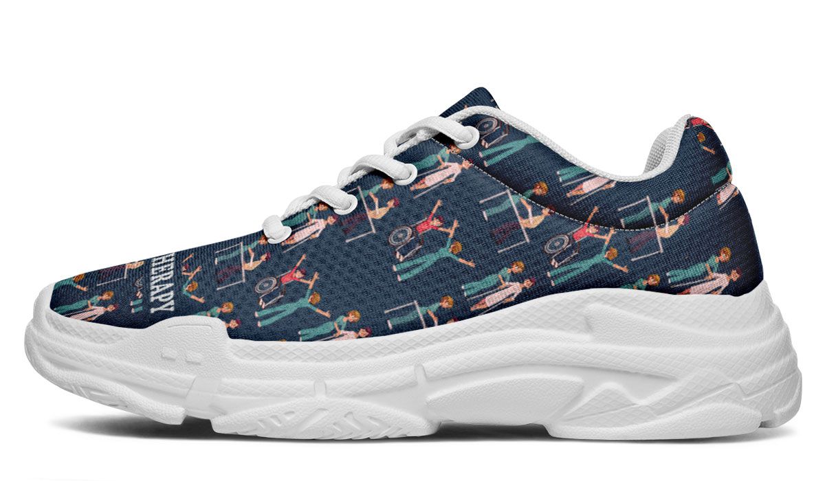Physical Therapy Pattern Chunky Sneakers