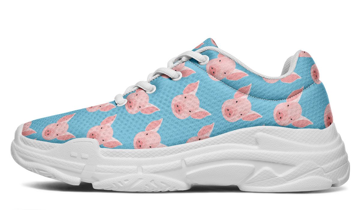 Pig Pattern Chunky Sneakers