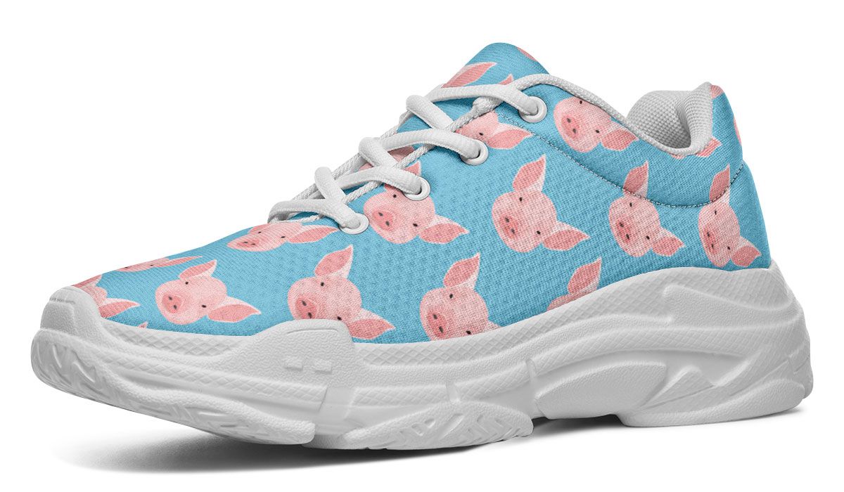 Pig Pattern Chunky Sneakers