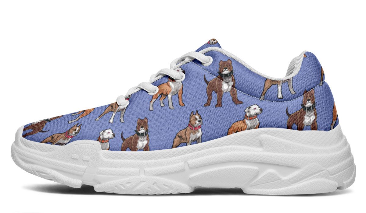 Pit Bull Pattern Chunky Sneakers