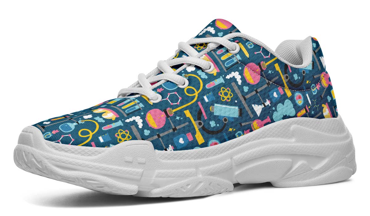 Science Lab Pattern Chunky Sneakers