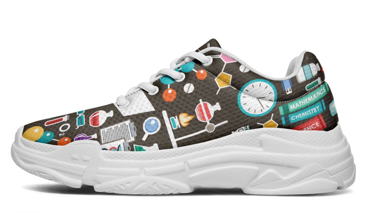 Science Pattern Chunky Sneakers