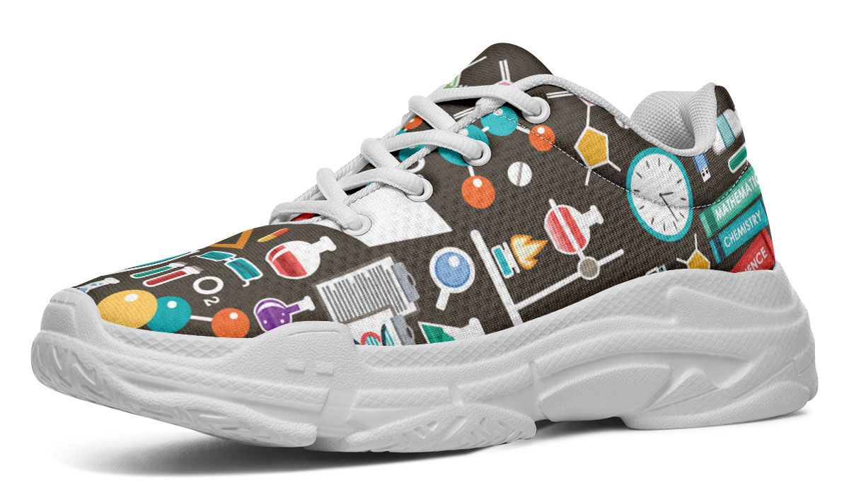 Science Pattern Chunky Sneakers