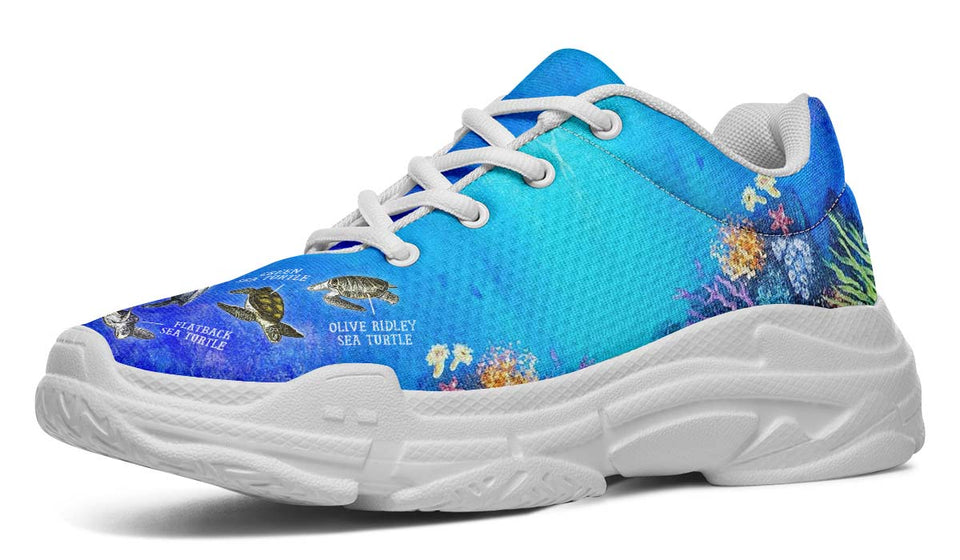 Sea Turtle Diagram Chunky Sneakers