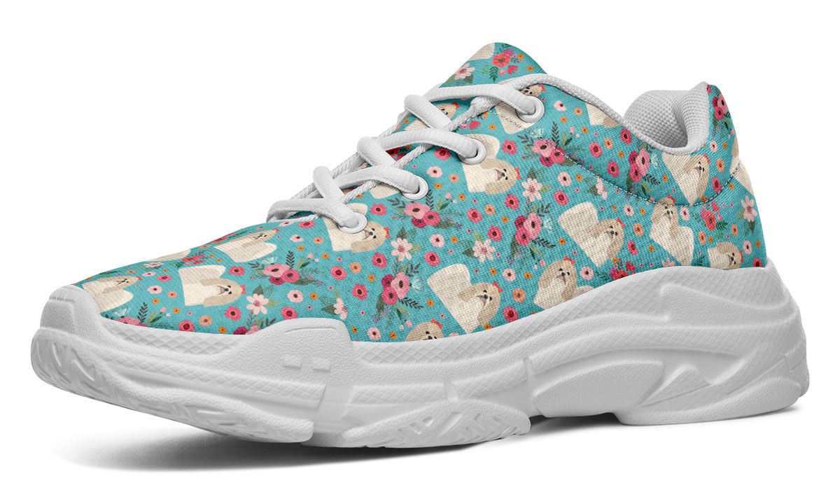 Shih Tzu Flower Chunky Sneakers