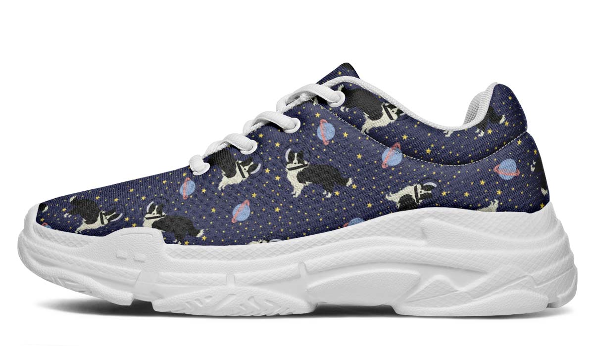Space Border Collie Chunky Sneakers