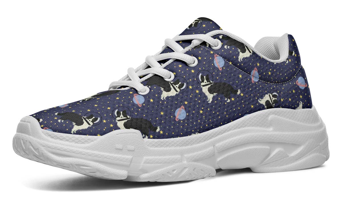 Space Border Collie Chunky Sneakers