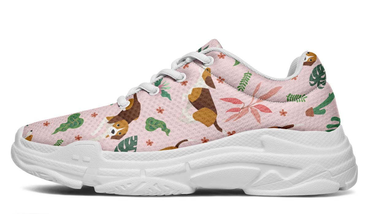 Tropical Beagle Chunky Sneakers