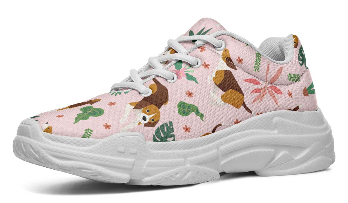 Tropical Beagle Chunky Sneakers