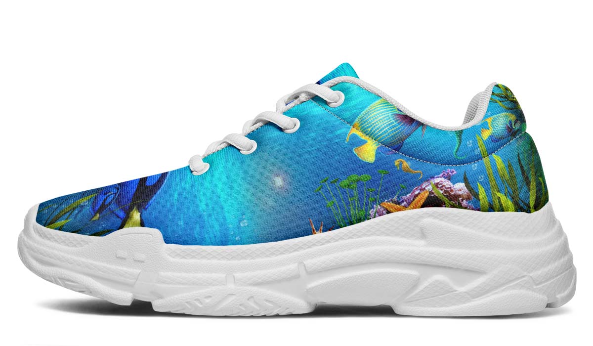 Tropical Ocean Chunky Sneakers