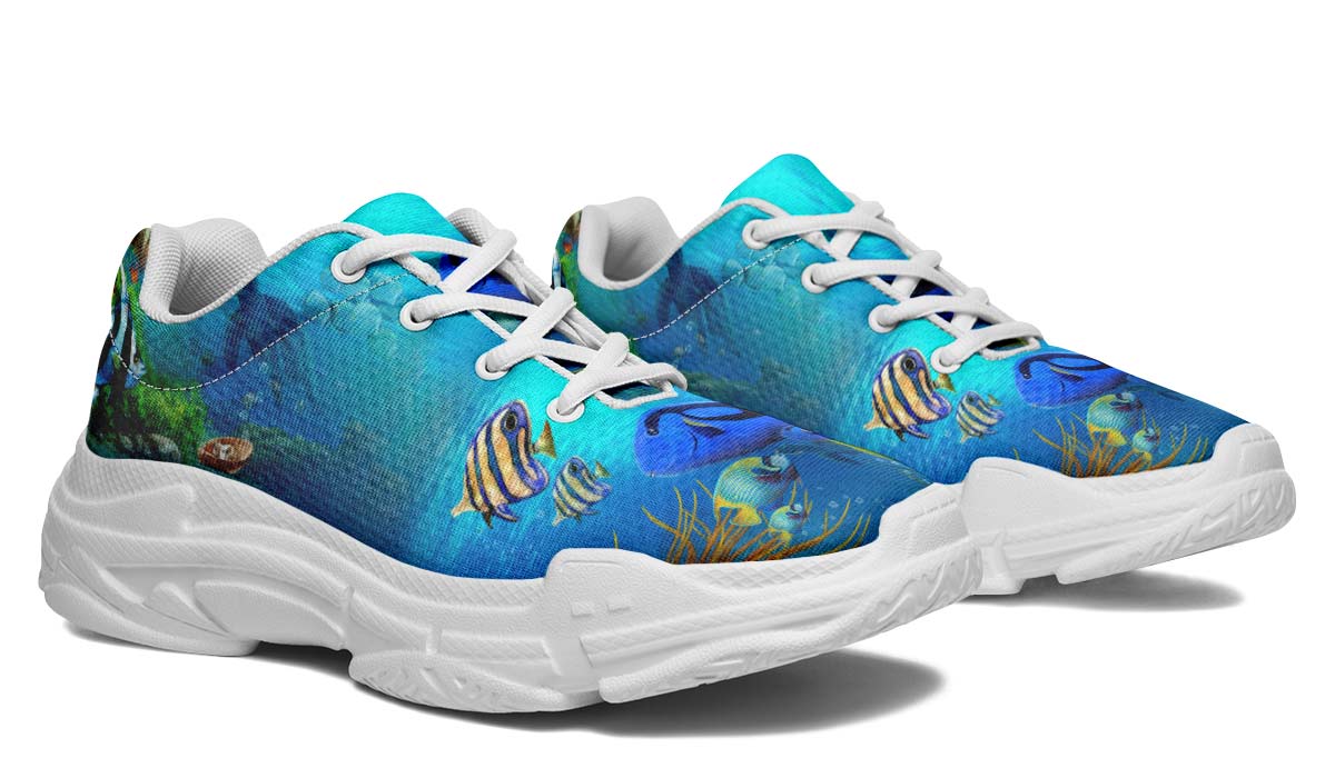 Tropical Ocean Chunky Sneakers