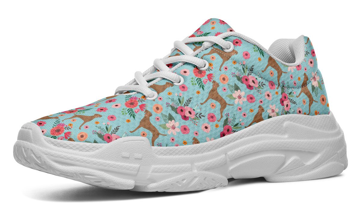 Vizsla Flower Chunky Sneakers