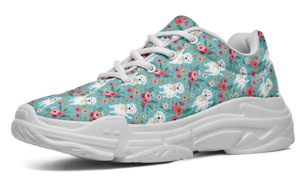 Westie Flower Chunky Sneakers