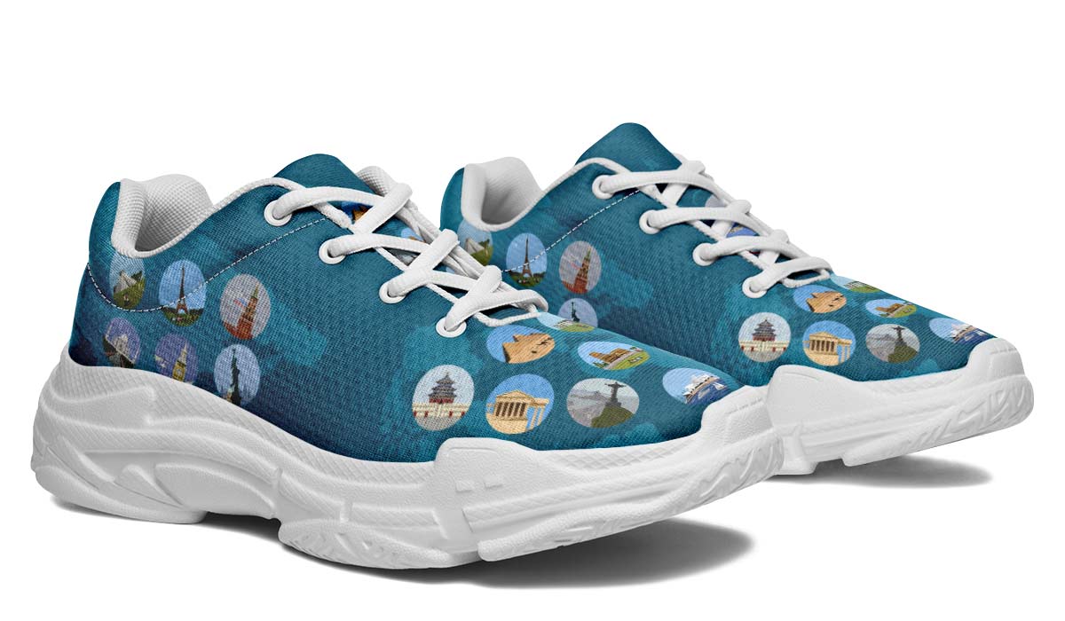 World History Chunky Sneakers