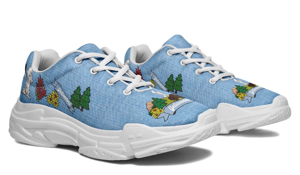 Yellowstone National Park Chunky Sneakers