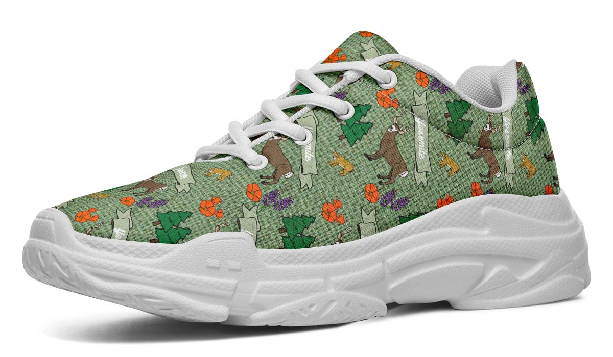 Yosemite Pattern Chunky Sneakers