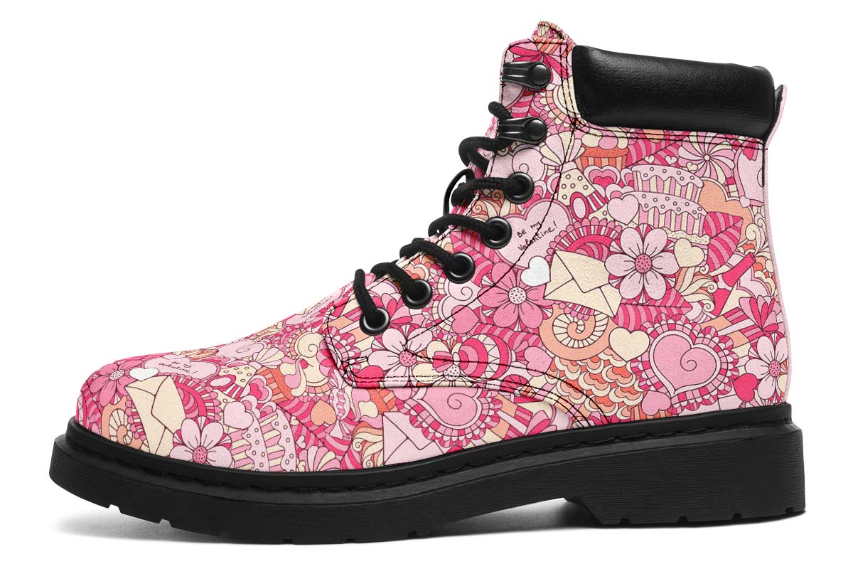 Abstract Valentines Day Classic Vibe Boots