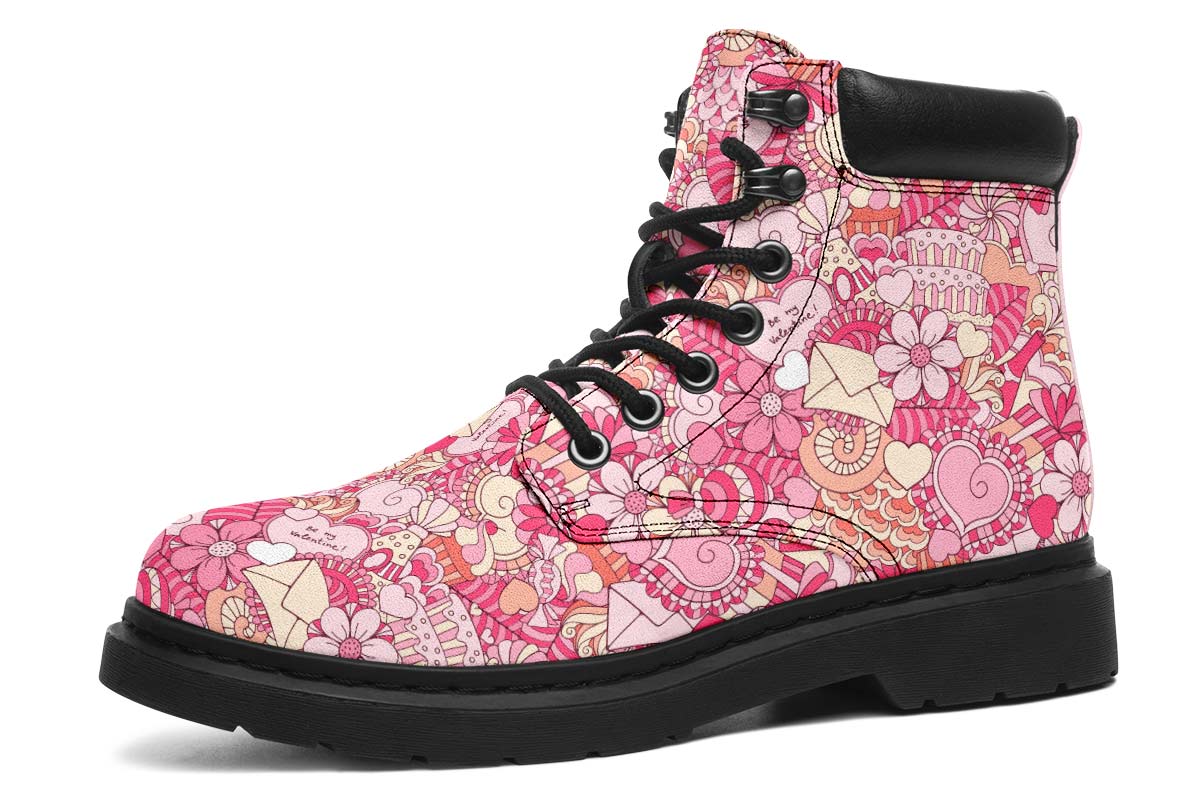 Abstract Valentines Day Classic Vibe Boots