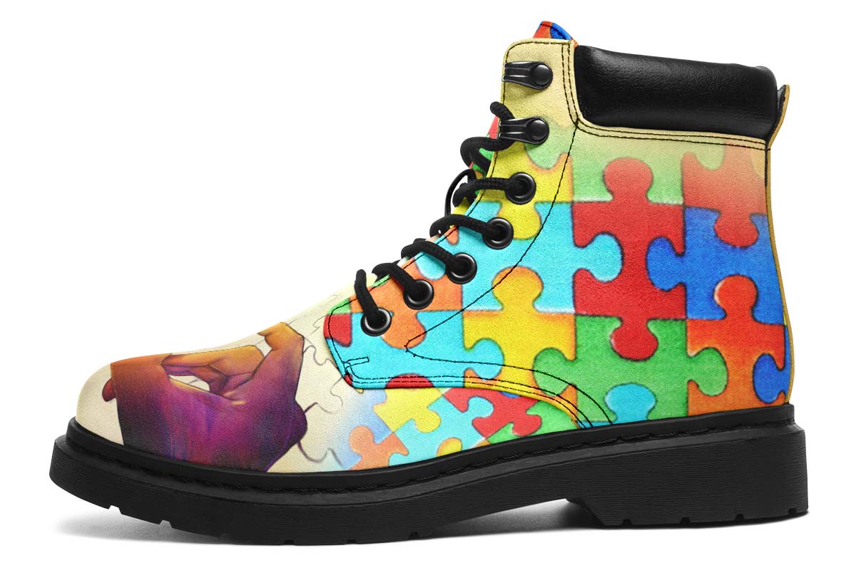 Artistic Autism Awareness Classic Vibe Boots