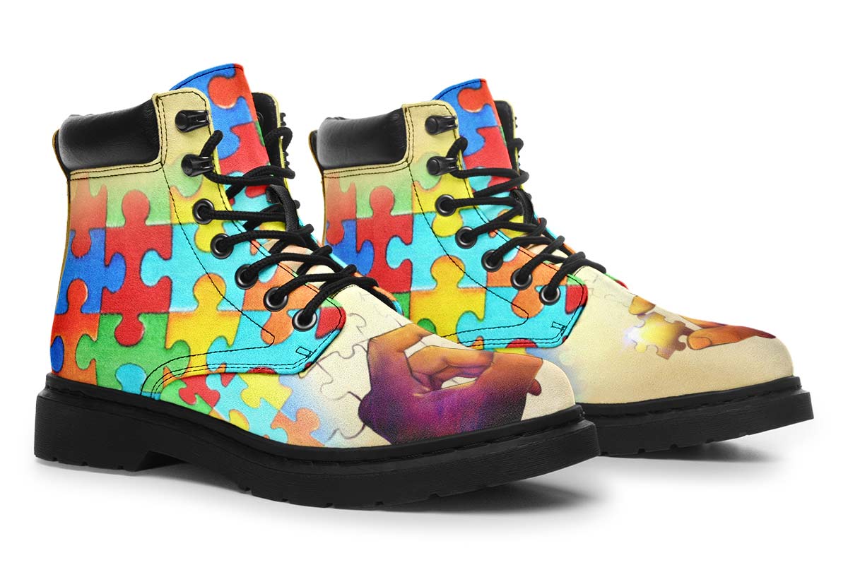 Artistic Autism Awareness Classic Vibe Boots