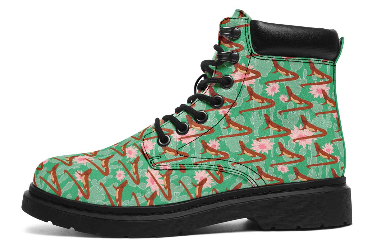 Bearded Dragon Pattern Classic Vibe Boots