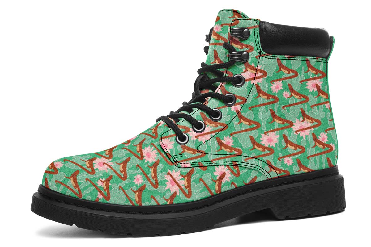 Bearded Dragon Pattern Classic Vibe Boots