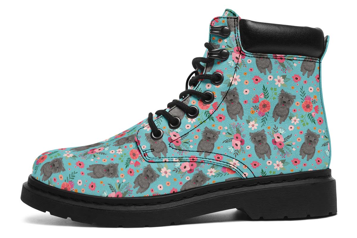 Cairn Terrier Flower Classic Vibe Boots