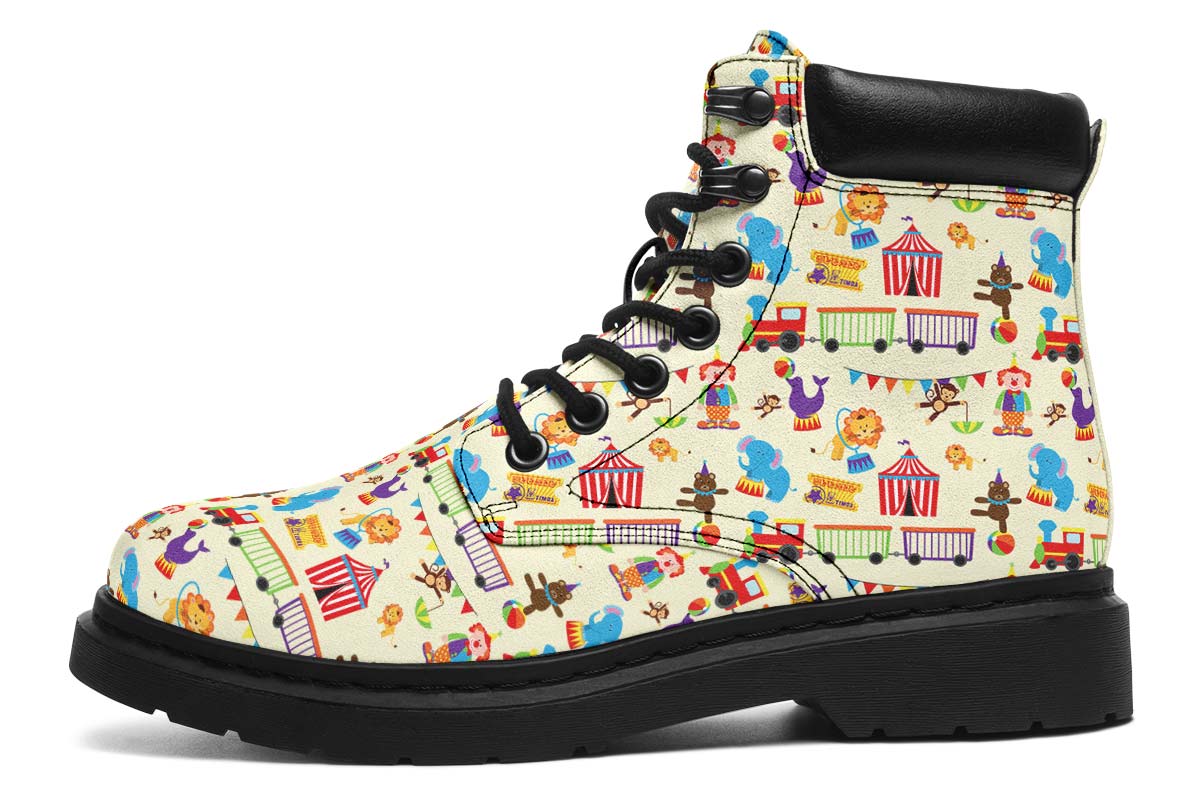 Circus Pattern Classic Vibe Boots