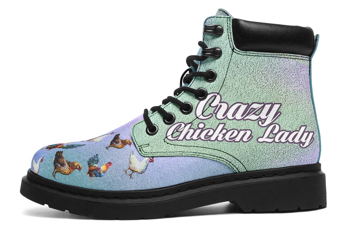 Crazy Chicken Lady Classic Vibe Boots