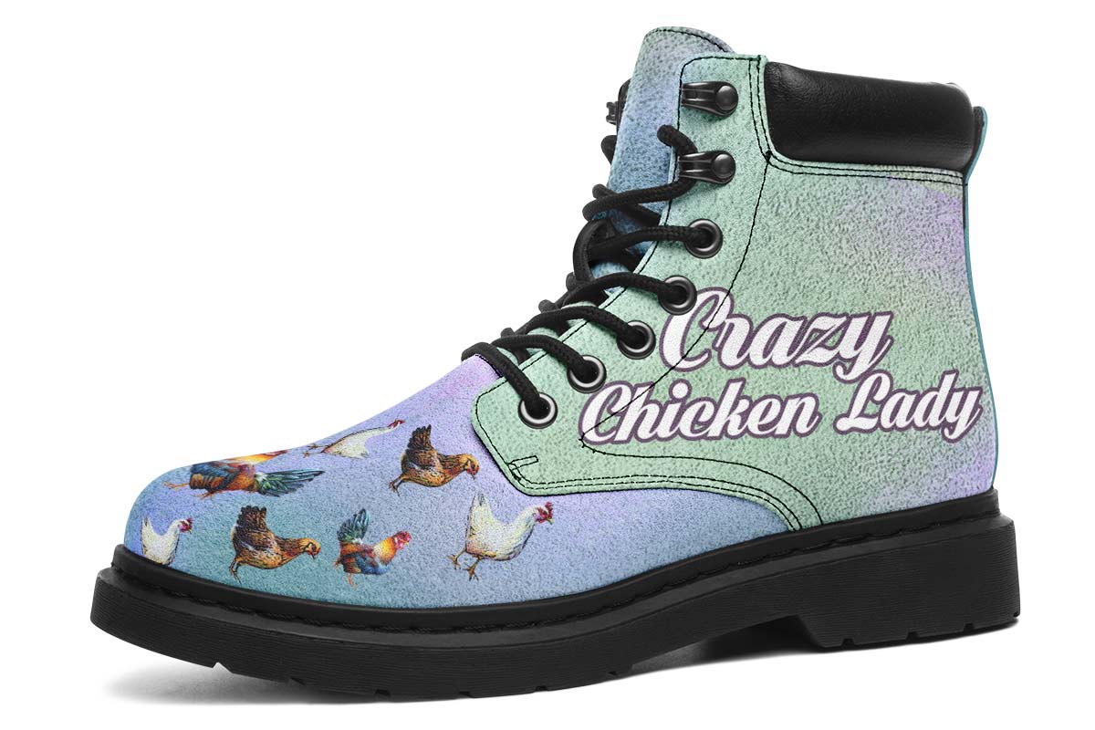 Crazy Chicken Lady Classic Vibe Boots