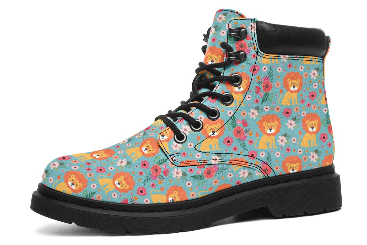 Cute Lion Pattern Classic Vibe Boots