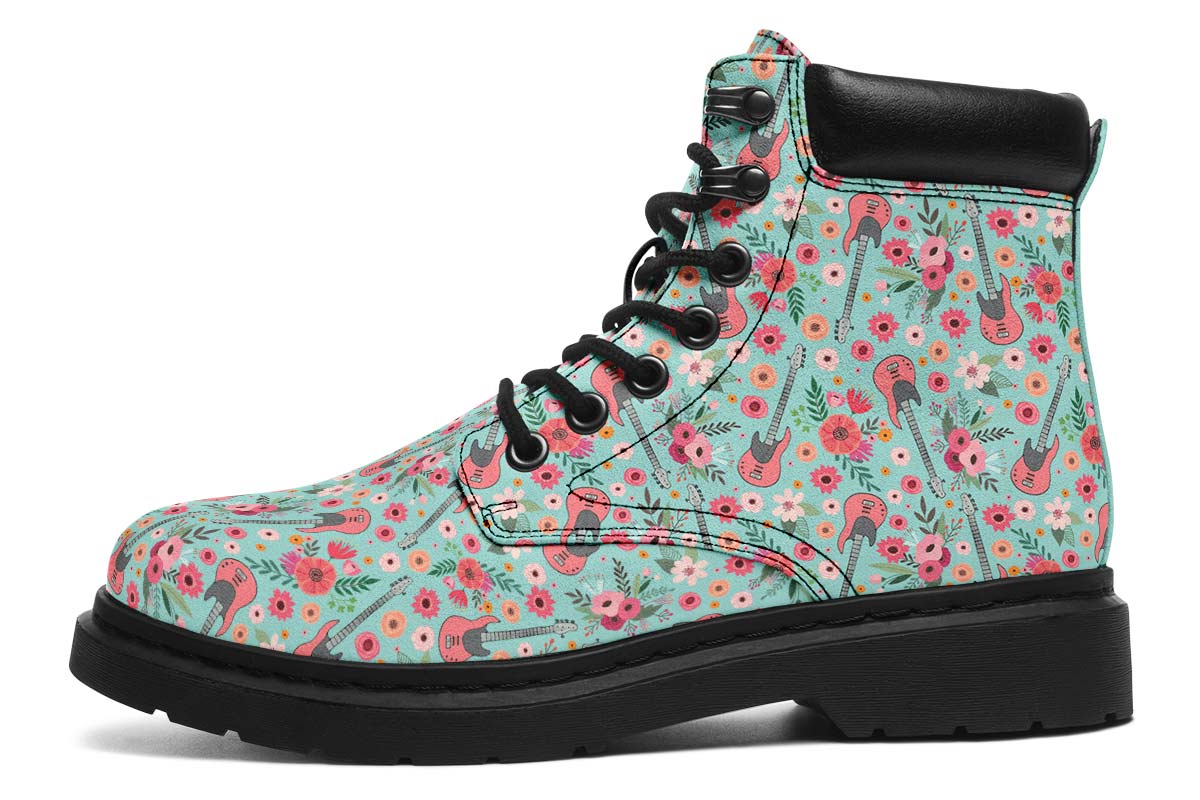 Electric Guitar Flower Classic Vibe Boots