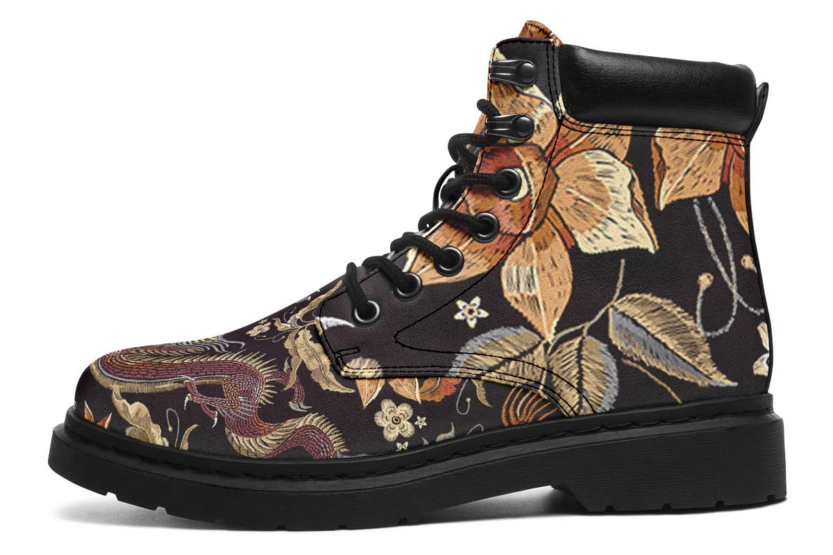 Embroidery Dragon Classic Vibe Boots