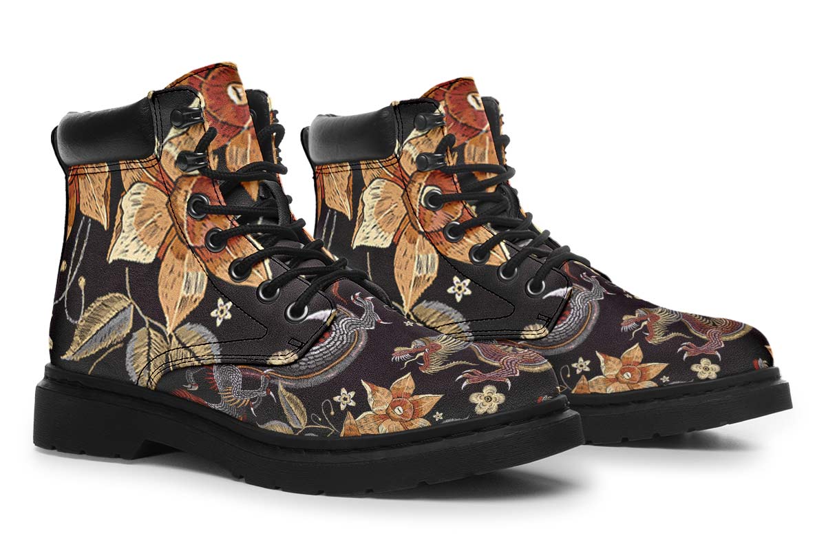 Embroidery Dragon Classic Vibe Boots