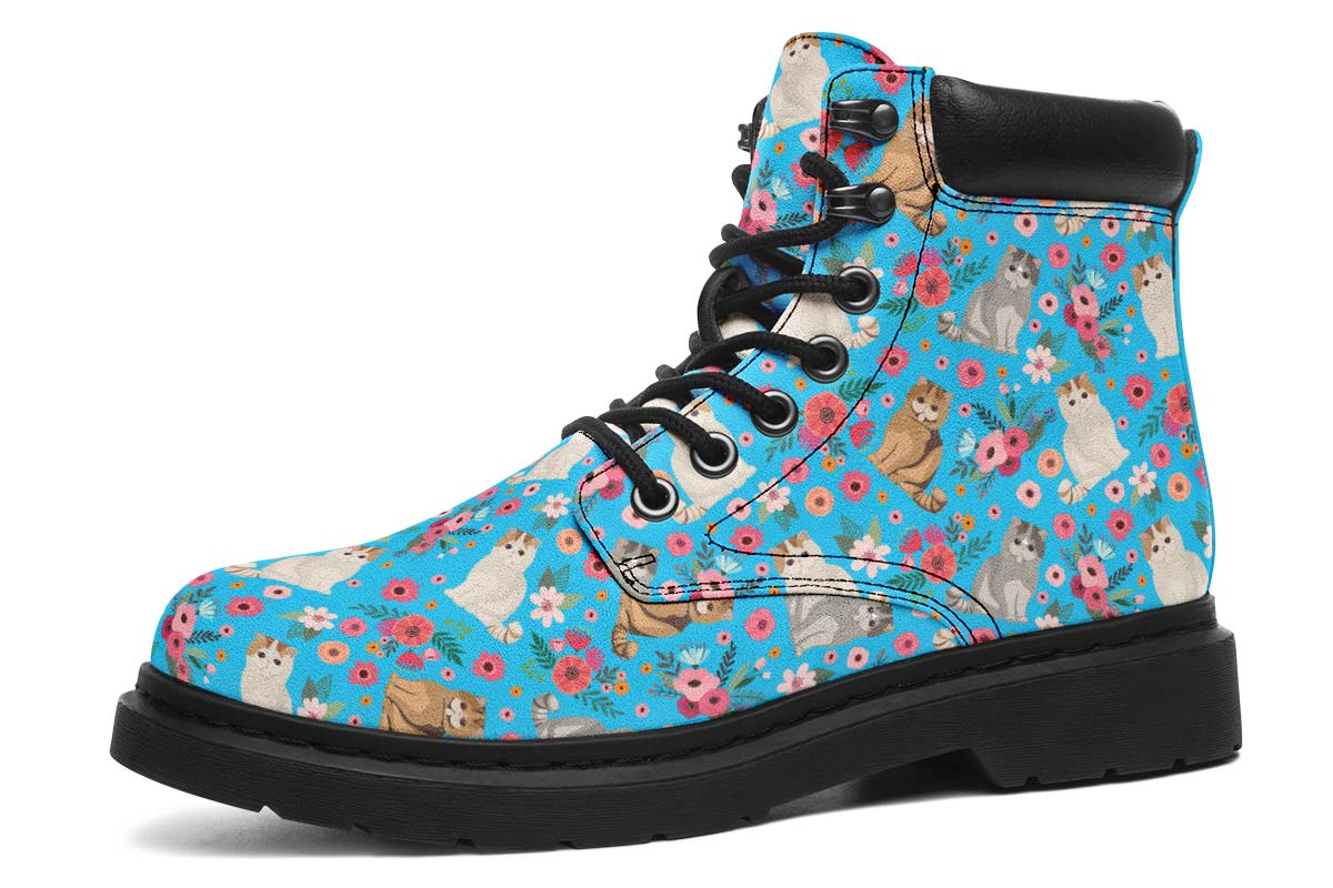 Exotic Short Hair Flower Classic Vibe Boots