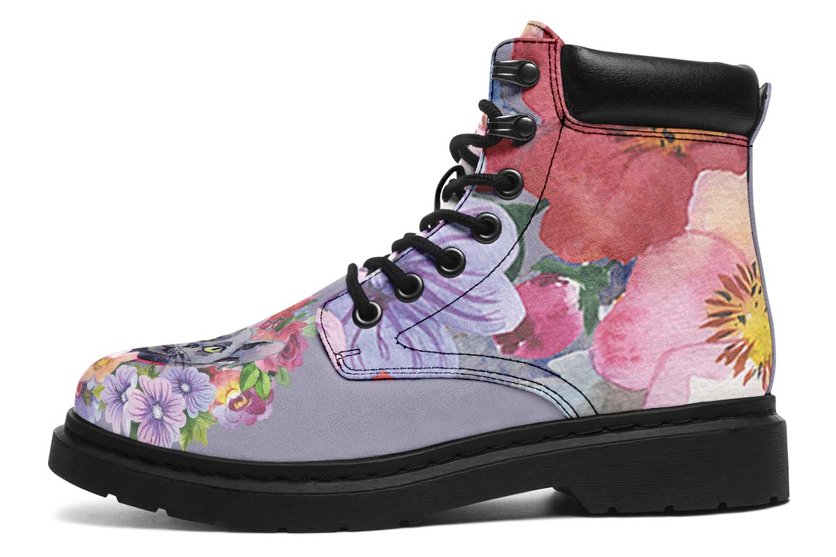 Floral Cat Classic Vibe Boots