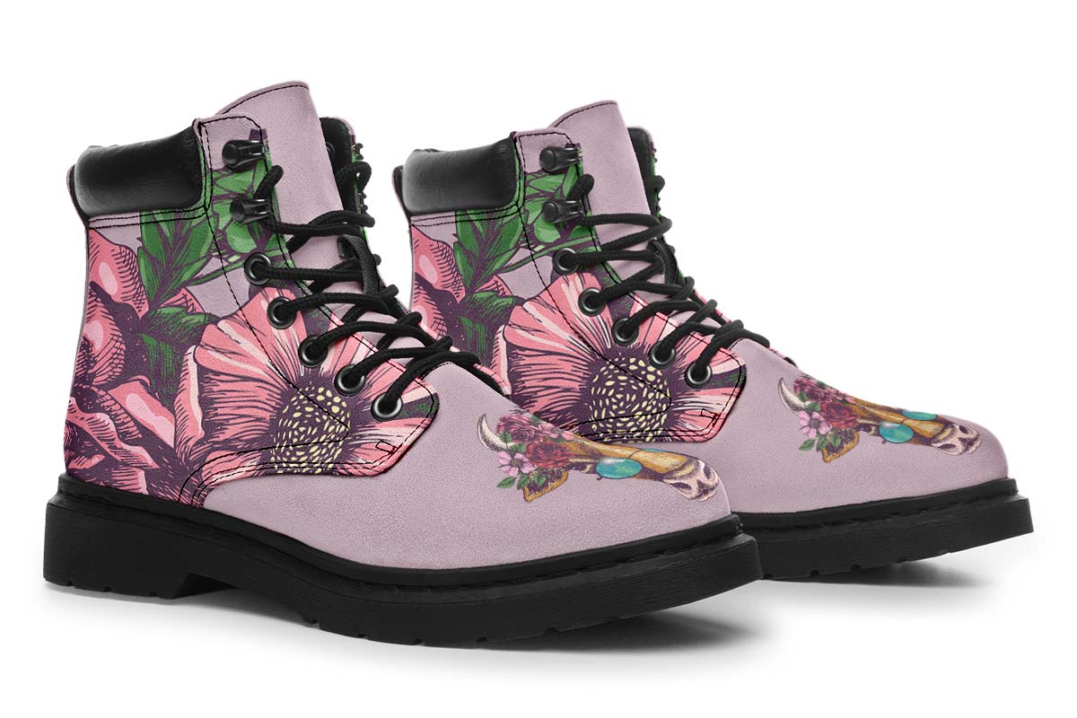 Floral Cow Classic Vibe Boots
