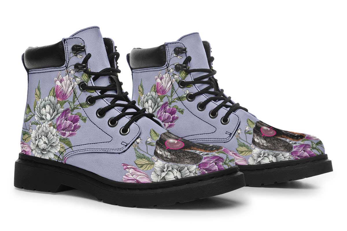 Floral Dachshund Classic Vibe Boots