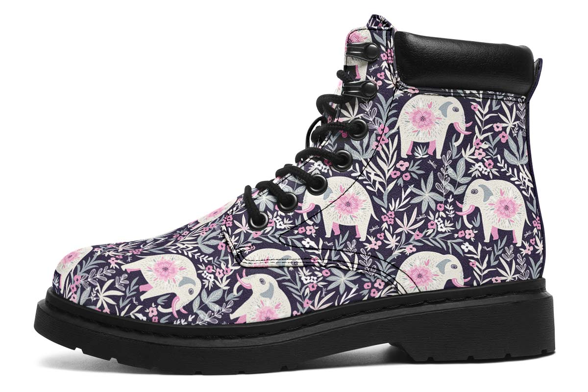 Floral Elephant Classic Vibe Boots